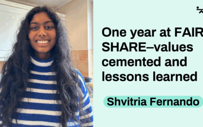 One year at FAIR SHARE–values cemented and lessons learned